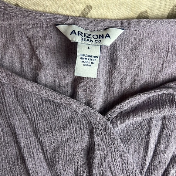 Arizona Jean Company Crop Top Lilac Purple Large - Picture 4 of 4
